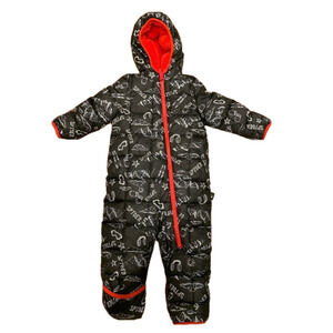 Spyder Black and Red Hooded Snowsuit, 18 mo